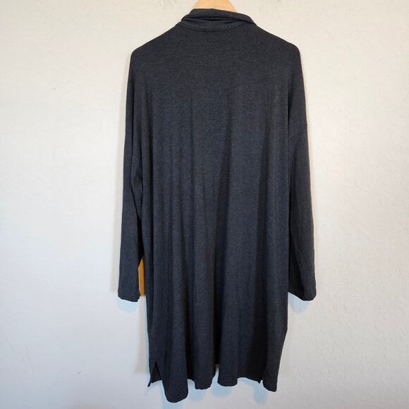 Eileen Fisher Drop Shoulder Open Front Duster Cardigan Women's Size X-Large - Picture 3 of 12
